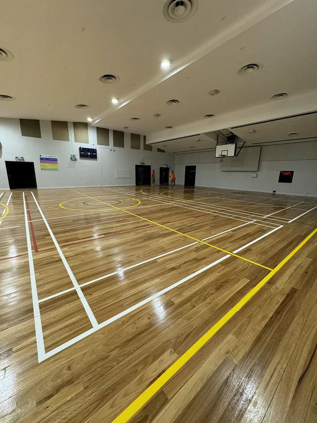 Indoor timber pickleball hall — Pickleball court resurfacing by Speedy Resurfacing